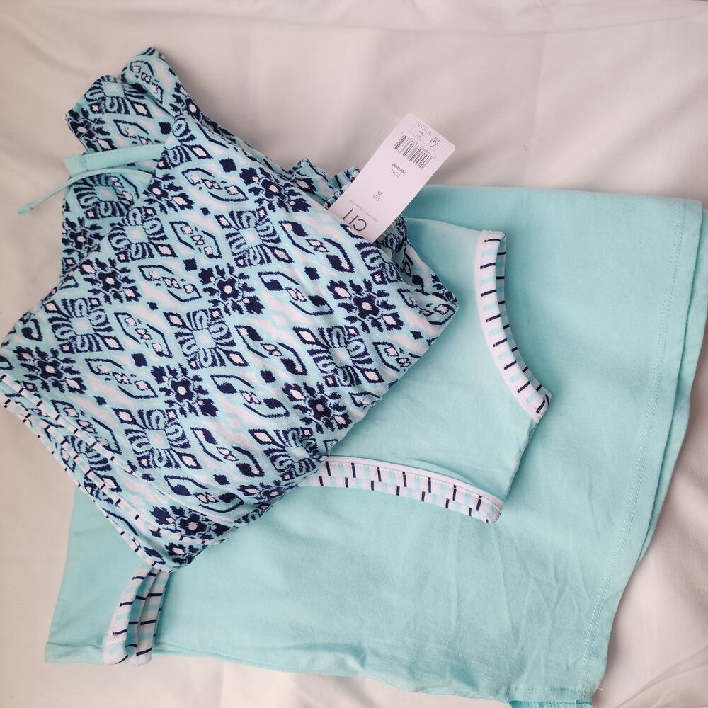 NWT Carole Hochman 2-Piece Pajama Set Aqua Blue | Cozy Lounge Sleepwear Women 2X - Picture 16 of 16